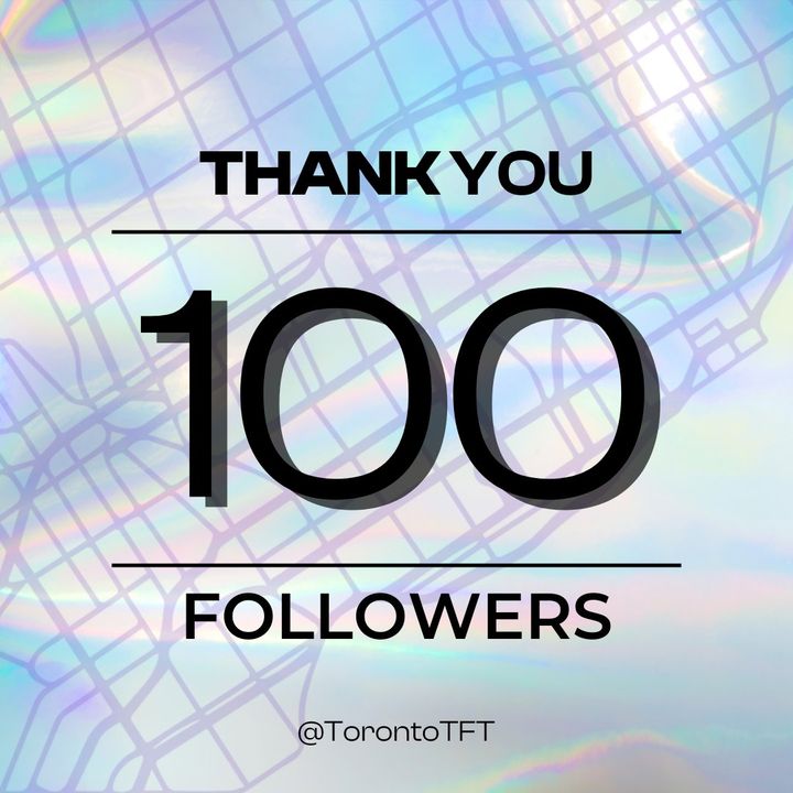 Thank you, 100 followers