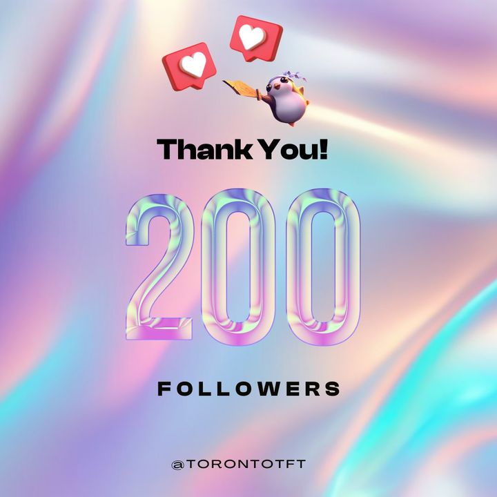 Thank you, 200 followers