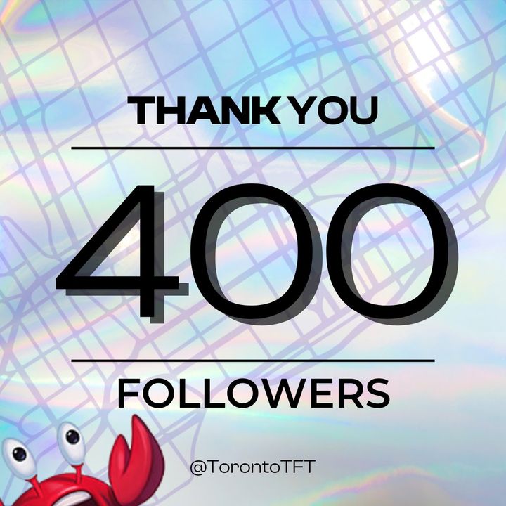 Thank you, 400 followers