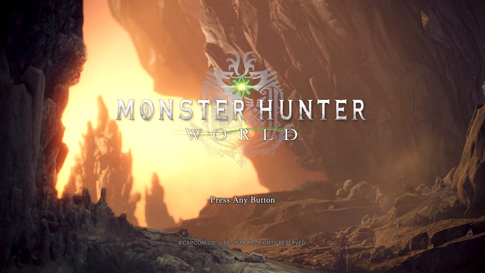 Monster Hunter: World title screen